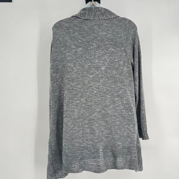 Torrid Gray Knit‎ Open Front Cardigan Sweater Size 0/Large - Picture 3 of 6